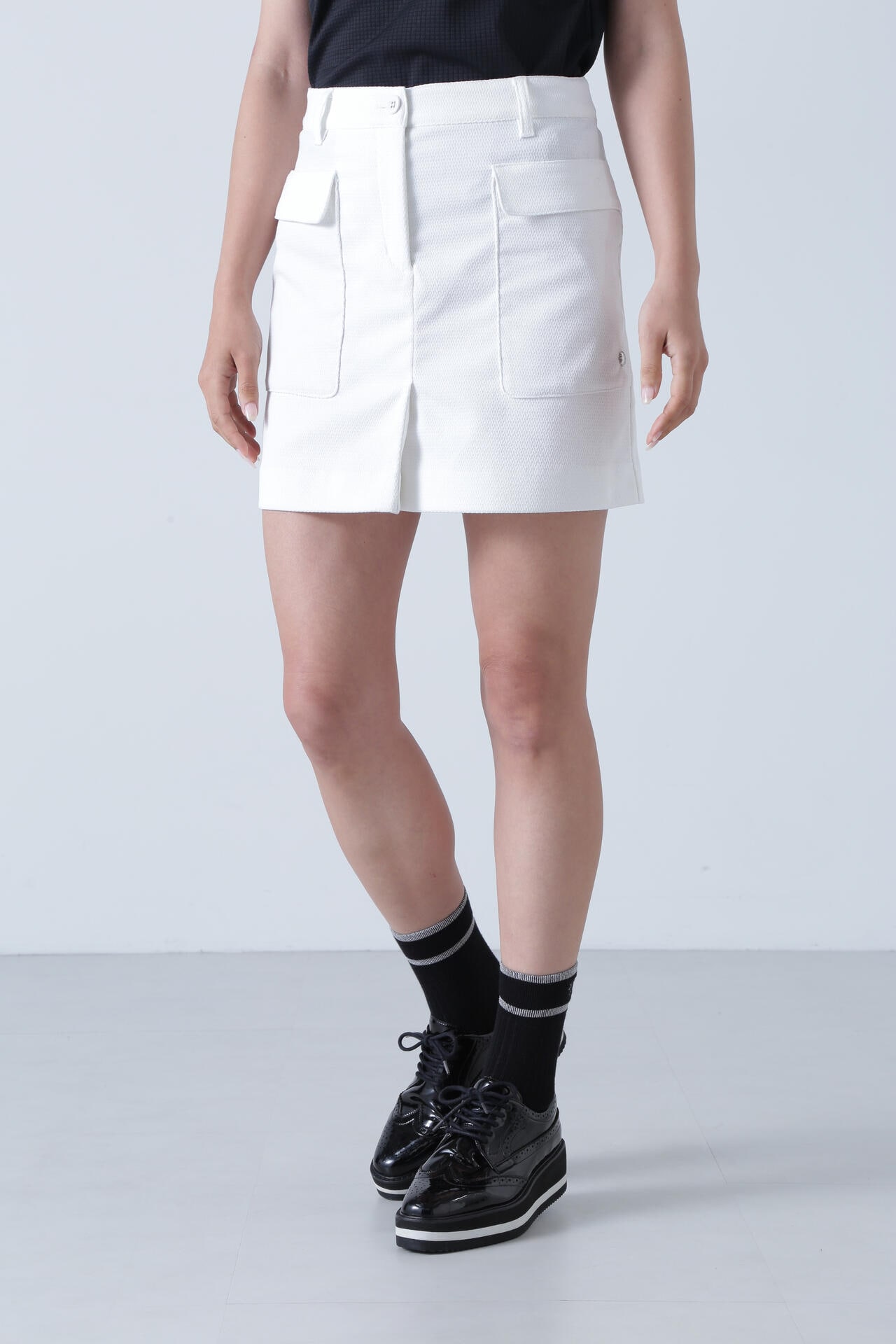 千鳥ジャガードストレッチスカート (WOMENS)