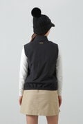 ロゴバックエンボスストレッチ中綿フルジップベスト (WOMENS)