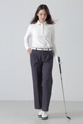 ストライプヘリンボン長袖シャツ (WOMENS)