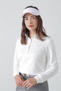 STロゴジャガード 長袖ポロシャツ (WOMENS)