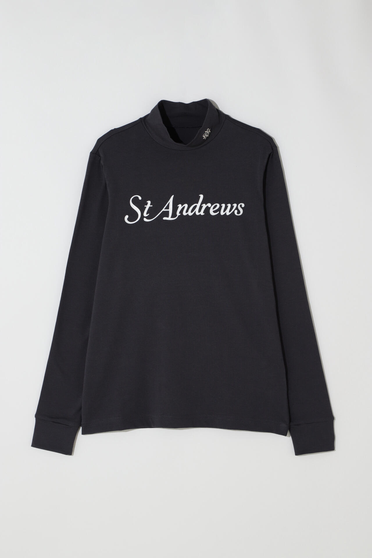 St ANDREWS】ソリストヒートベア天竺長袖ハイネックカットソー ＜リンクスコースロゴプリント＞ (MENS)