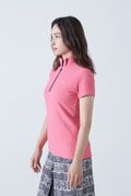 デルタ半袖 ハーフジップアップカットソー (WOMENS)