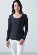 ツインコットンUV×SUNPROFIT メッシュ長袖Ｕネックインナー (WOMENS)