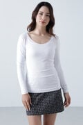 ツインコットンUV×SUNPROFIT メッシュ長袖Ｕネックインナー (WOMENS)