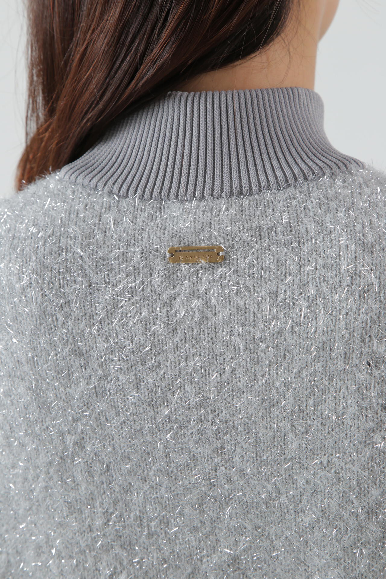 St ANDREWS】ＳＴＡロゴジャガード モールモックネックニット (WOMENS)