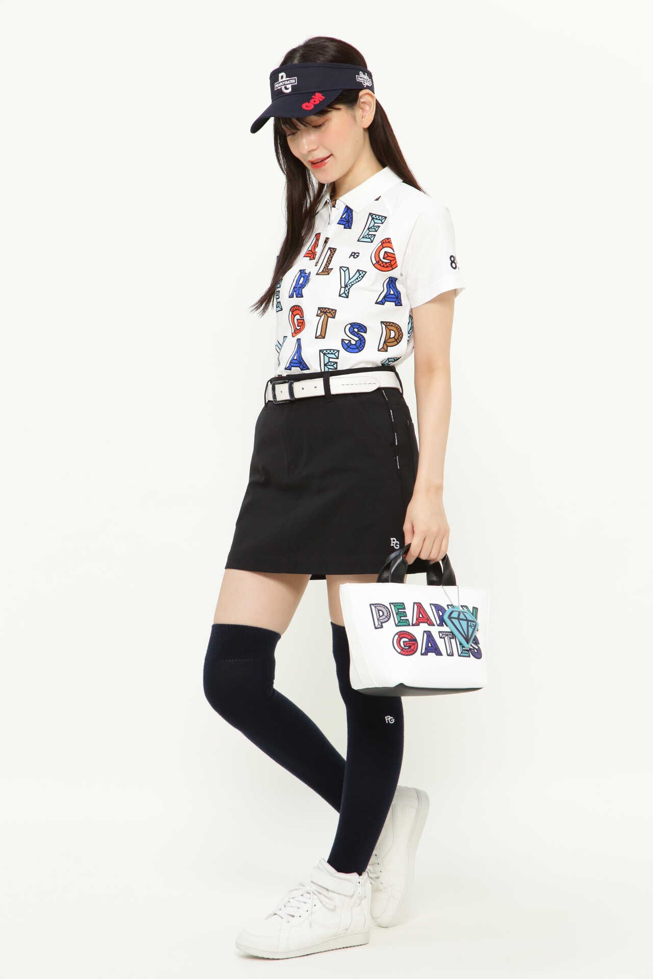 ④正規品 パーリーゲイツ 定価29,700円 ダイヤカットロゴスカート 白 1 楽天市場】【PREMIUM SALE 60%超OFF】PEARLYGATES パーリーゲイツ筆記