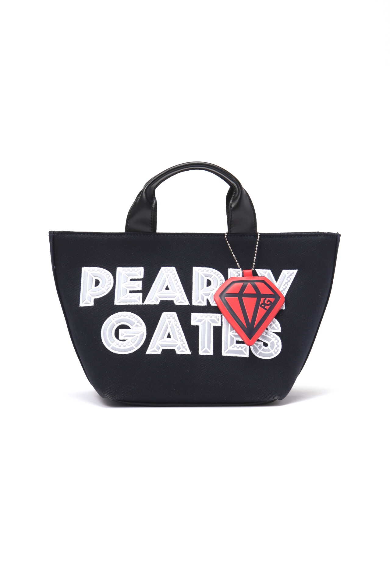 PEARLYGATES 黒 ロゴプリントバッグダイヤモンドチャーム付カートバック Amazon.co.jp: [パーリーゲイツ] ユニセックス カートバッグ