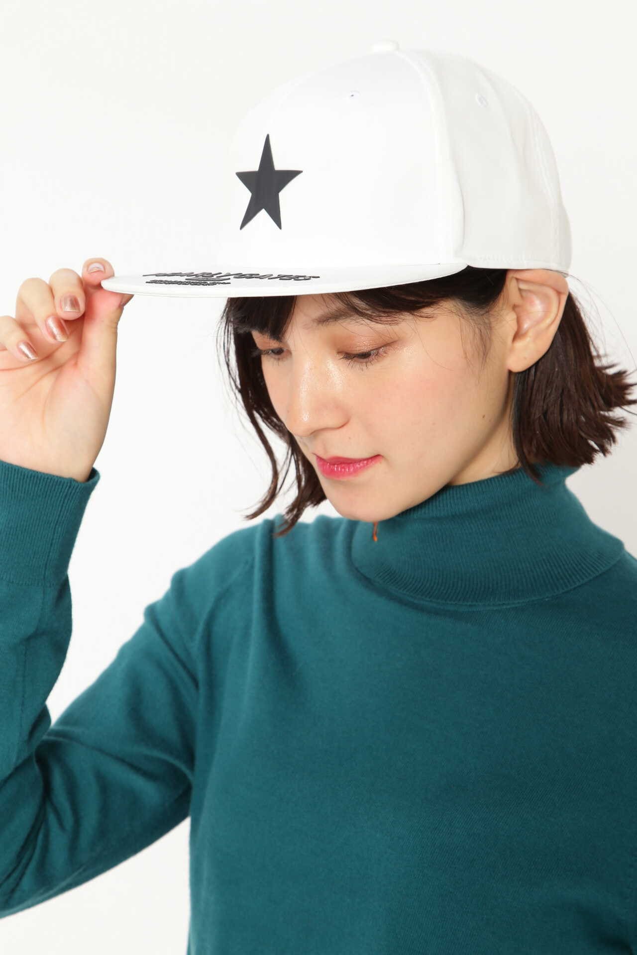 星に願いを フラットブリムキャップ ＜一番星モチーフ＞ (UNISEX)