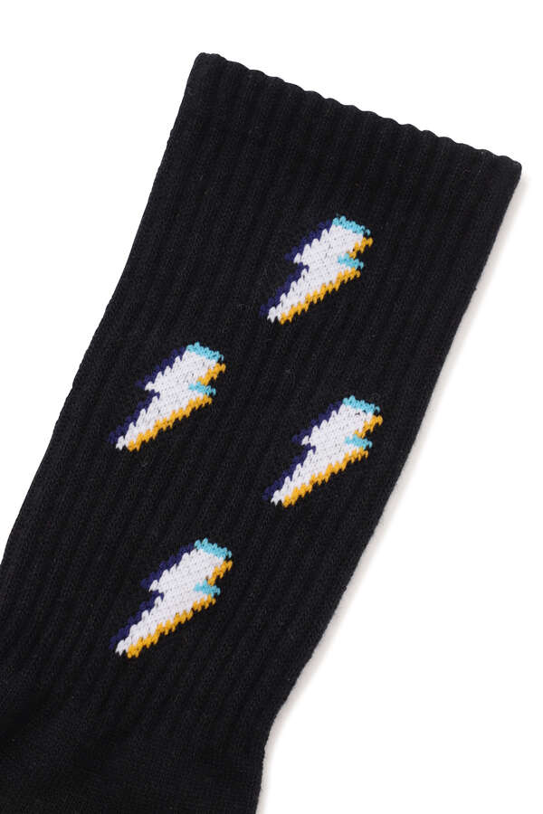 ミドルソックス ＜フラッシュエレキ柄 ＞ (MENS)