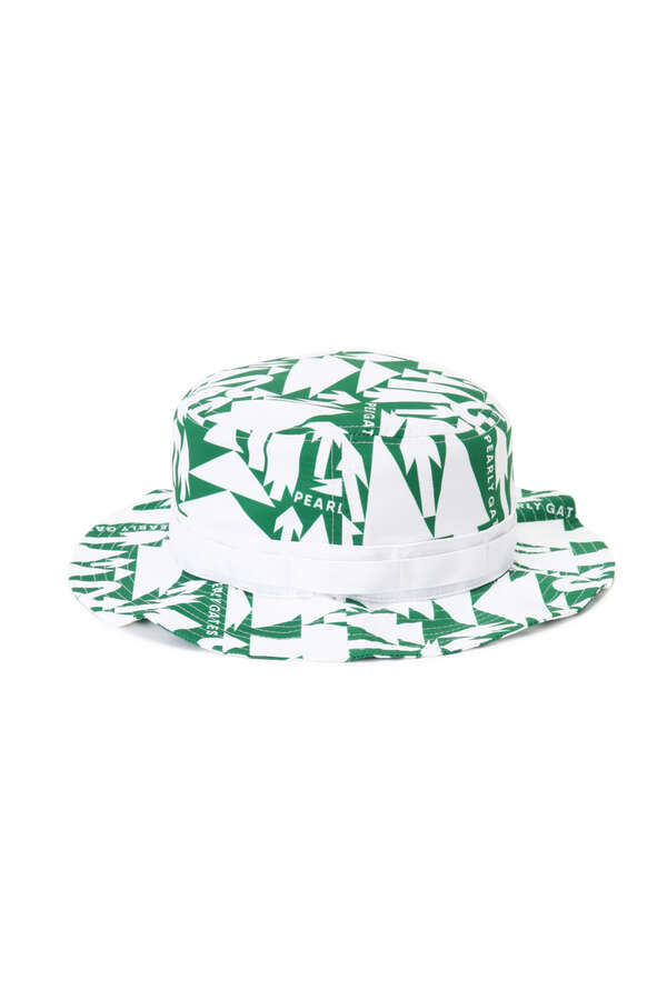 PEARLY GATES あご紐付き HAT  ツリー柄 (UNISEX) PEARLY GATES】あご紐付き HAT ＜ツリー柄＞ (UNISEX)