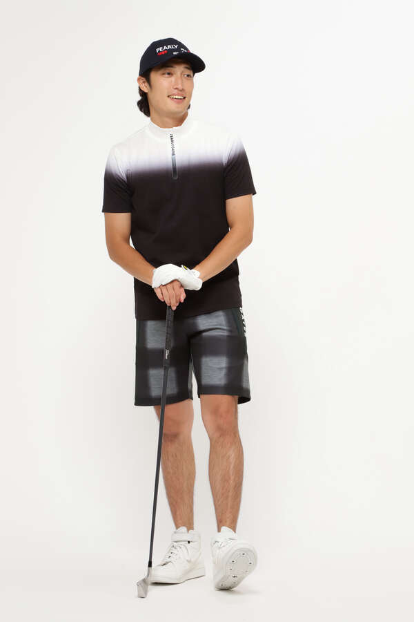 モノフィラエアクッション チェック柄 ショートパンツ ＜オンブレーチェック柄＞