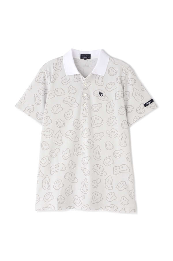 ピケサッカー ストライプ柄 半袖ポロシャツ <TOKE NICOシリーズ>