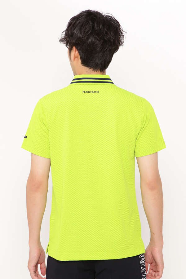 トライクール サッカーチェック UV半袖ポロシャツ