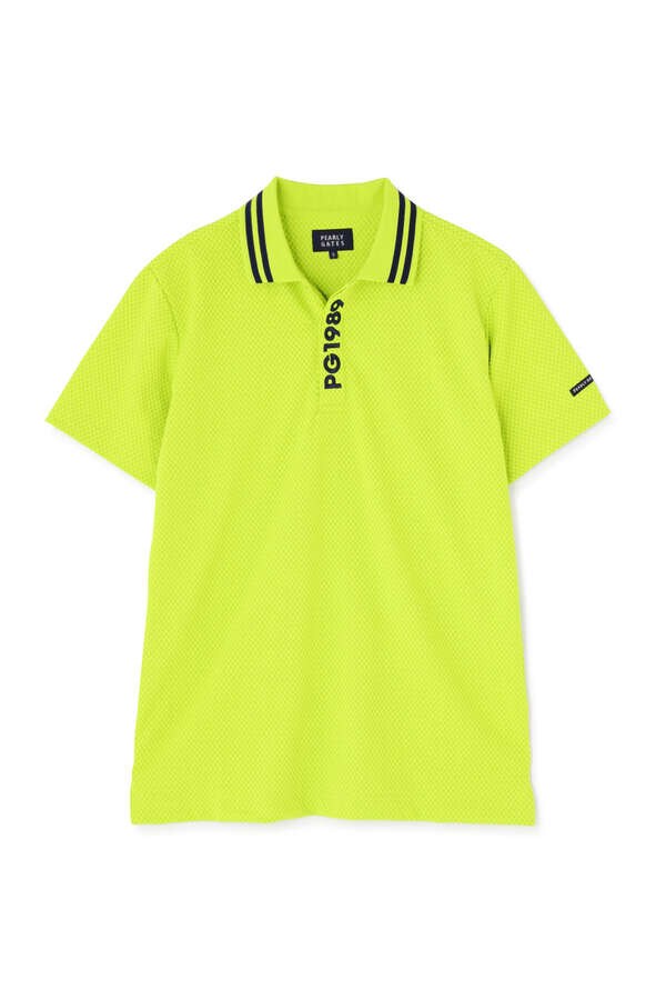 トライクール サッカーチェック UV半袖ポロシャツ