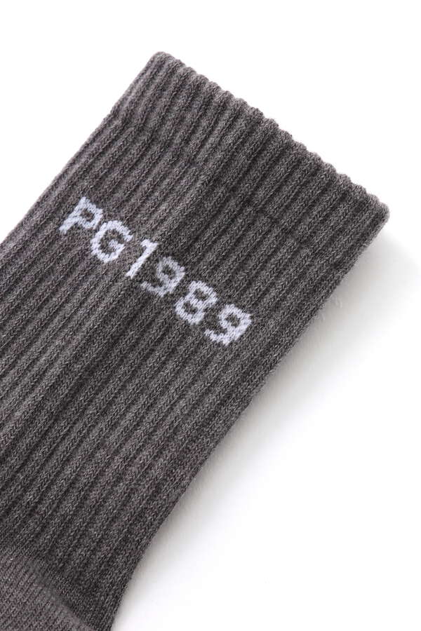 縦ロゴ ショートソックス (MENS)