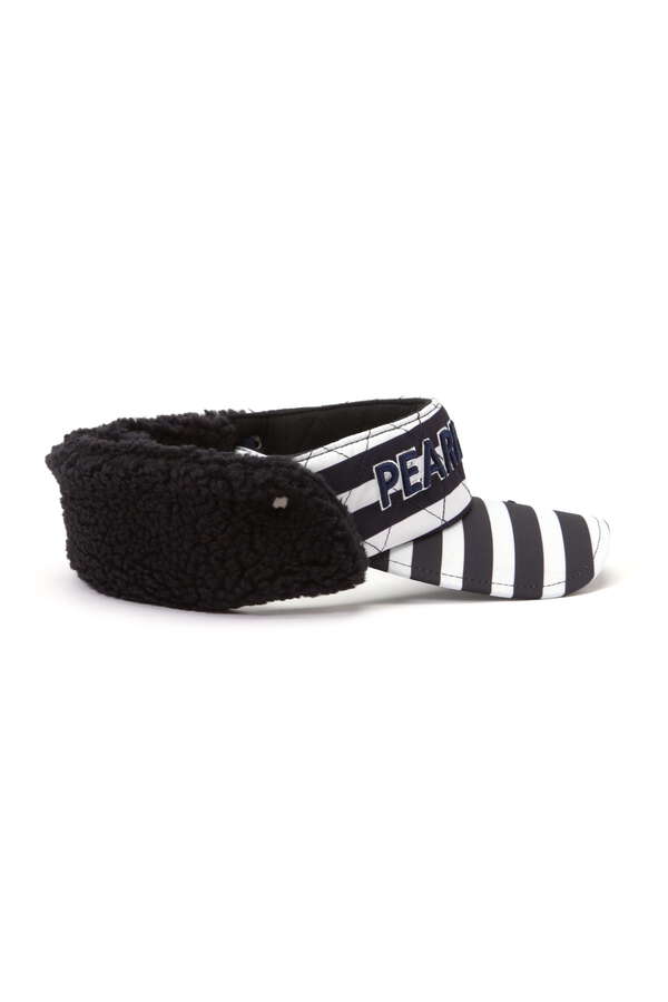 耳当て付きボアバイザー ＜カモドット/ボーダー/ナバホ柄＞ (UNISEX)