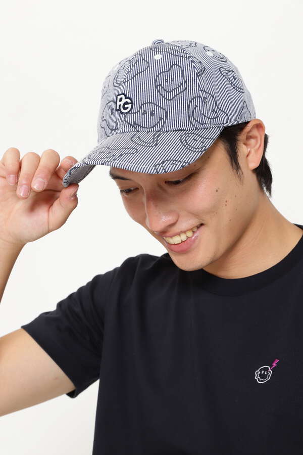 エレクトリックニコ柄 キャップ ＜TOKE NICOシリーズ＞ (UNISEX)