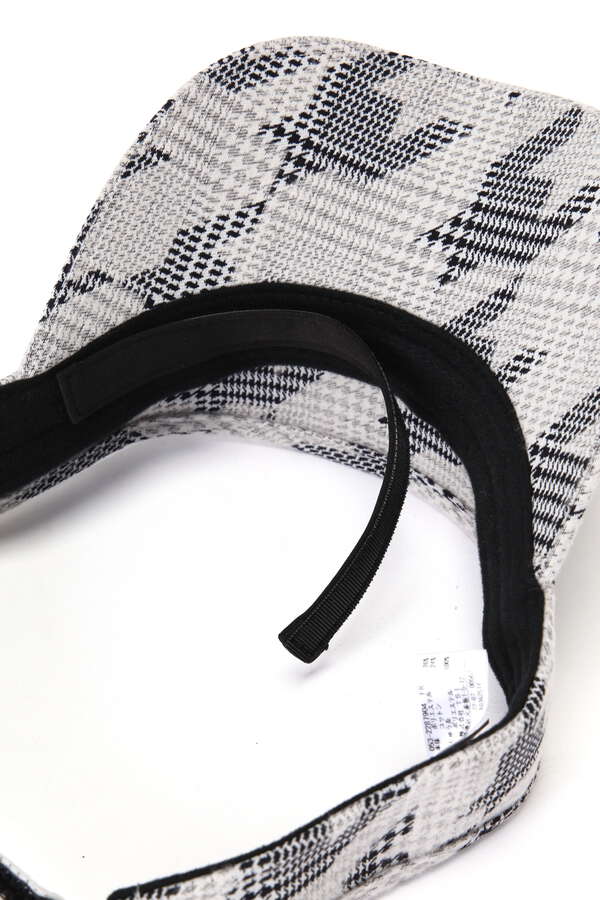千鳥on千鳥柄 バイザー ＜千鳥柄＞ (UNISEX)