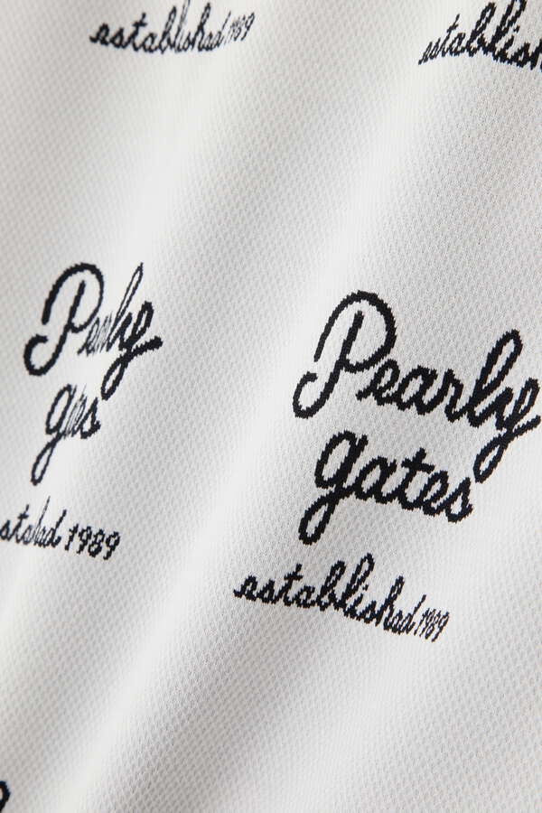 ジャガード 半袖ポロシャツ ＜筆記体ロゴ＞（0533160409） | PEARLY