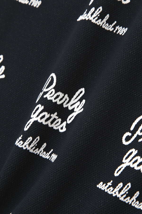 ジャガード 半袖ポロシャツ ＜筆記体ロゴ＞（0533160409） | PEARLY