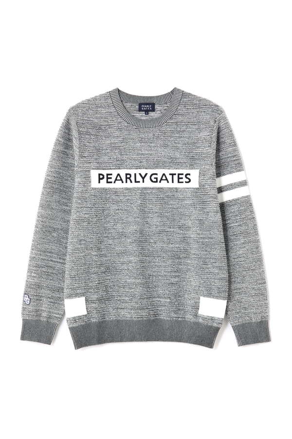 PEARLYGATES☆ パイル編みニットフーディプルオーバー www