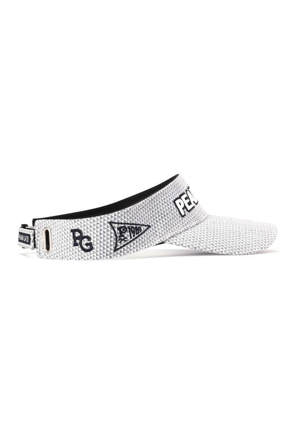 ロゴ ツイルバイザー ＜三角小紋柄＞ (UNISEX)