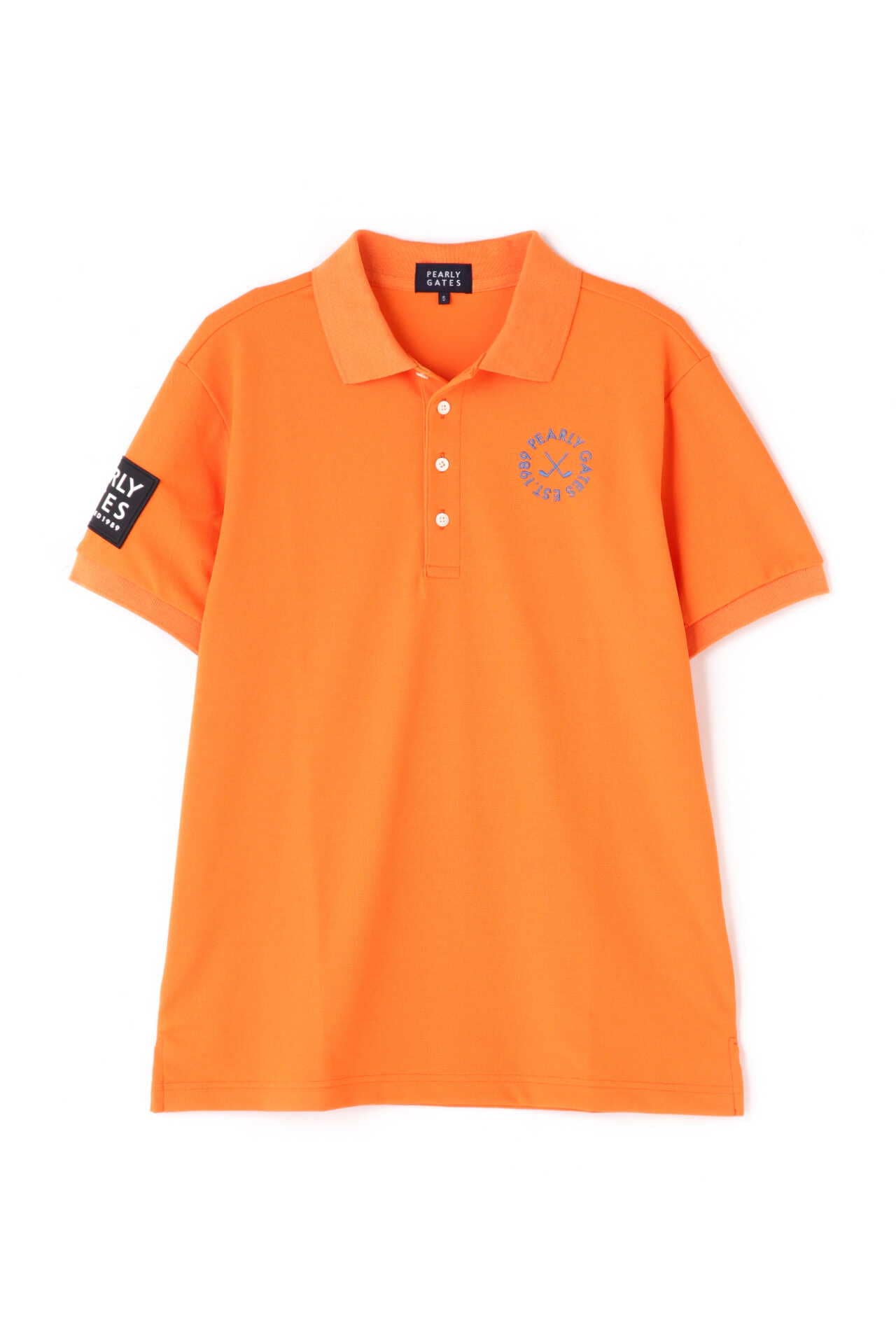 パーリーゲイツ ゴルフ ポロシャツ 日本製 オレンジ  サイズ0