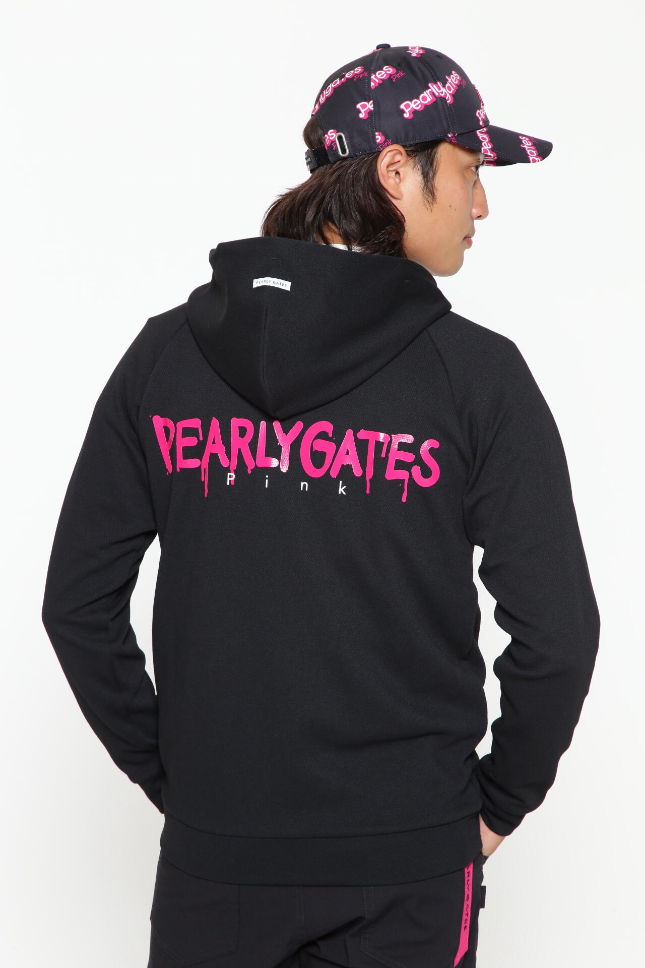 PEARLY GATES】ドライミックス ストレッチメッシュポンチ フルジップ