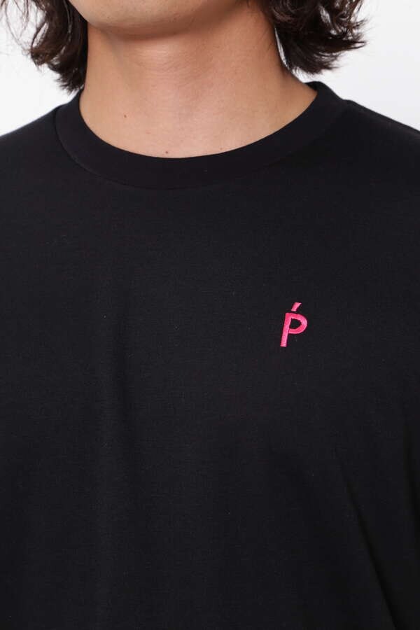 パーリーゲイツ】T/C ポンチローマ 半袖Tシャツ ＜Pink with BLACK＞