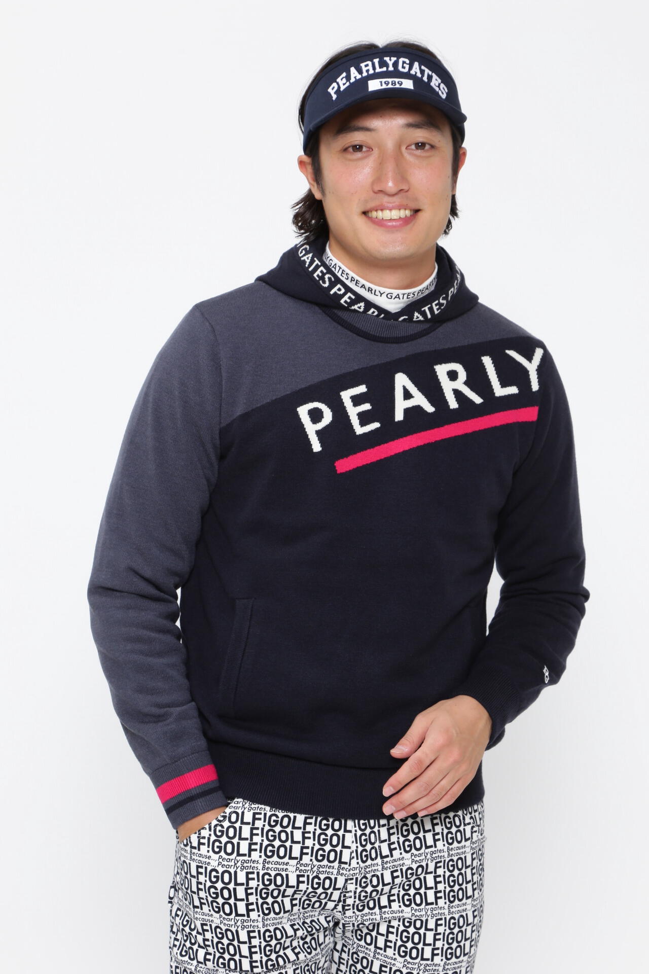 最安値】 PEARLY パーリーゲイツ 人気新ジャガードセーター ほぼ未使用