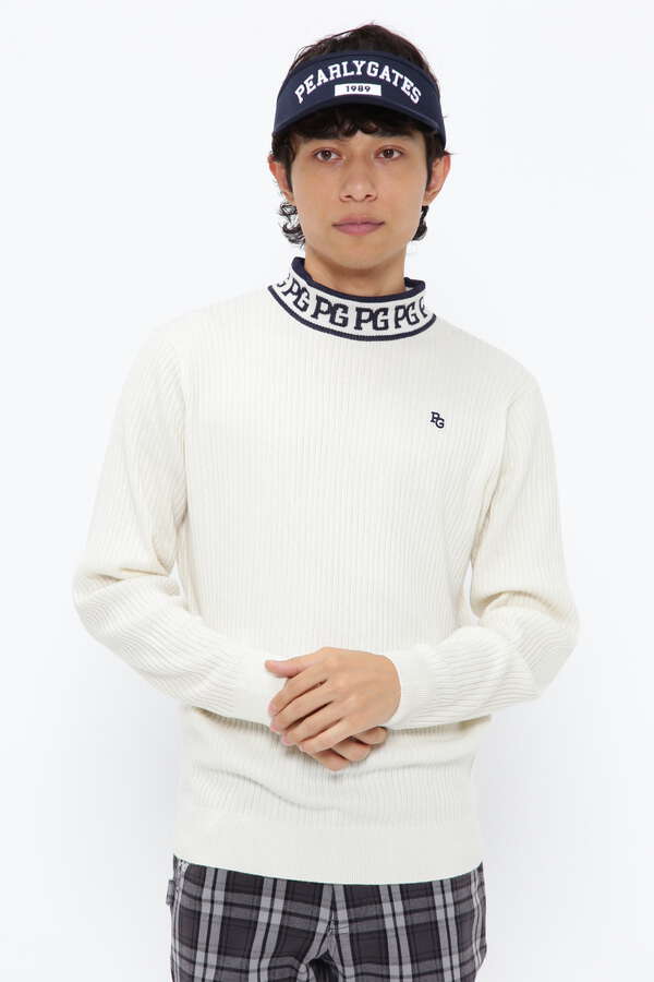 新品 パーリーゲイツ ニット カシミヤ 王冠ロゴ ホワイト XLサイズ（6） 新品 パーリーゲイツ ニット カシミヤ 王冠ロゴ ホワイト XLサイズ（6