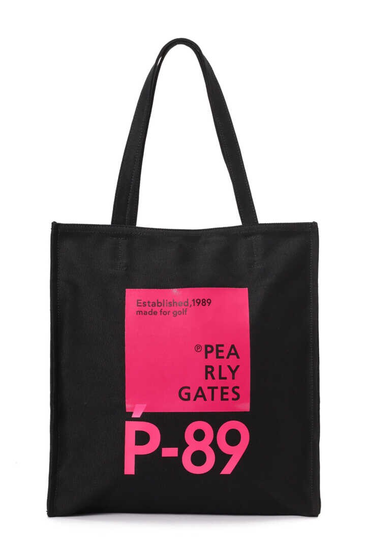 パーリーゲイツ】P-89ロゴ トートバッグ ＜Pink with BLACK＞ (UNISEX)