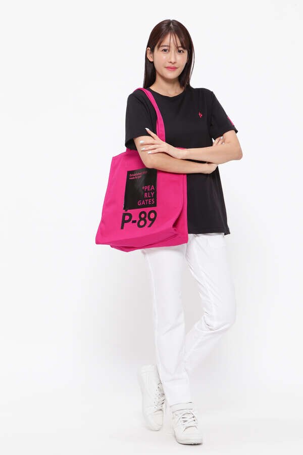 P-89ロゴ トートバッグ ＜Pink with BLACK＞ (UNISEX)