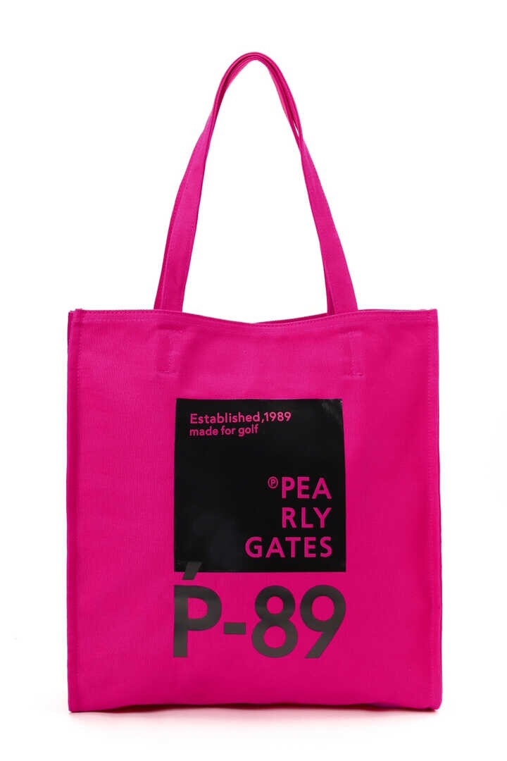 P-89ロゴ トートバッグ ＜Pink with BLACK＞ (UNISEX)（0533281803