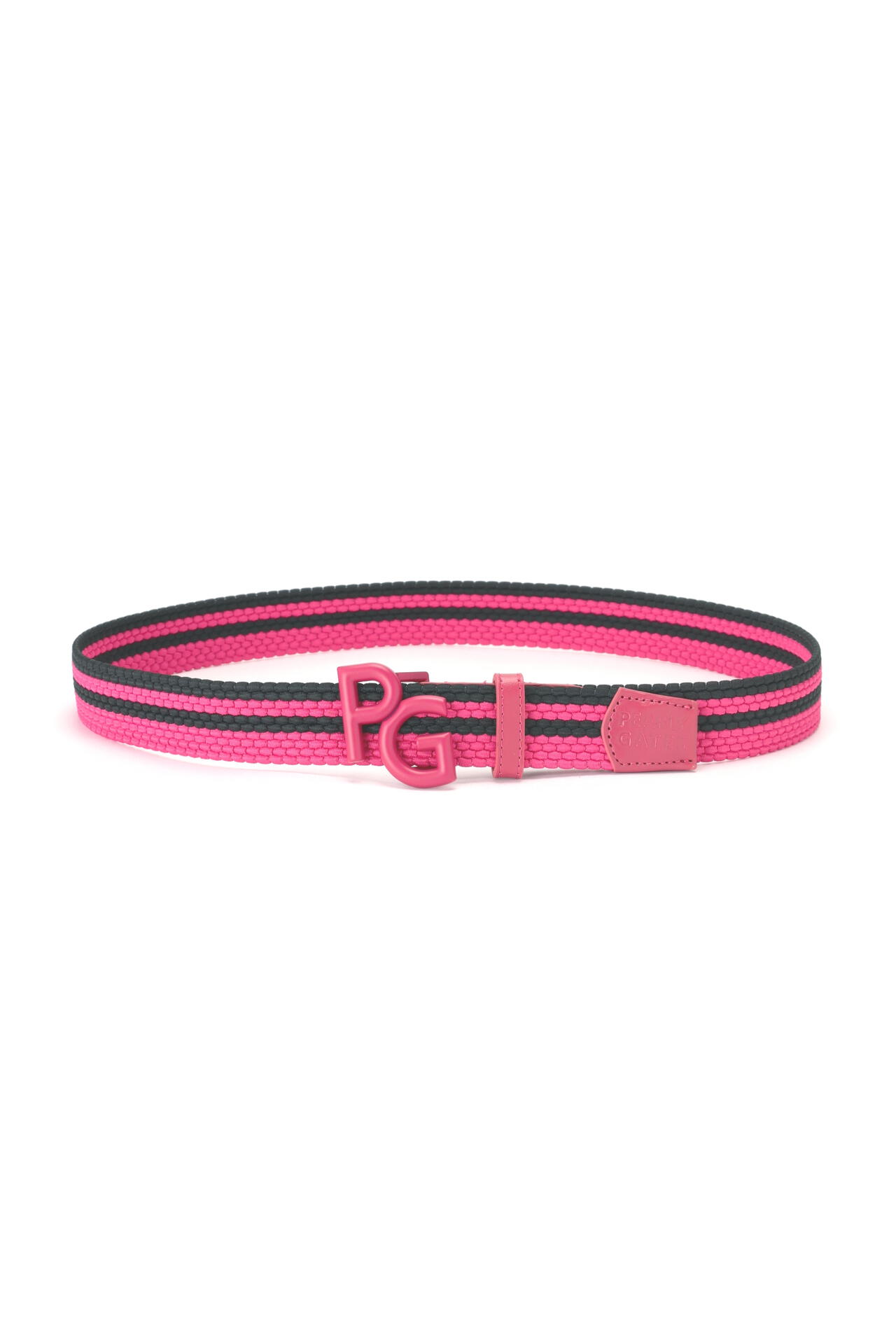 パーリーゲイツ】ラインゴムメッシュベルト ＜Pink with BLACK＞ (UNISEX)