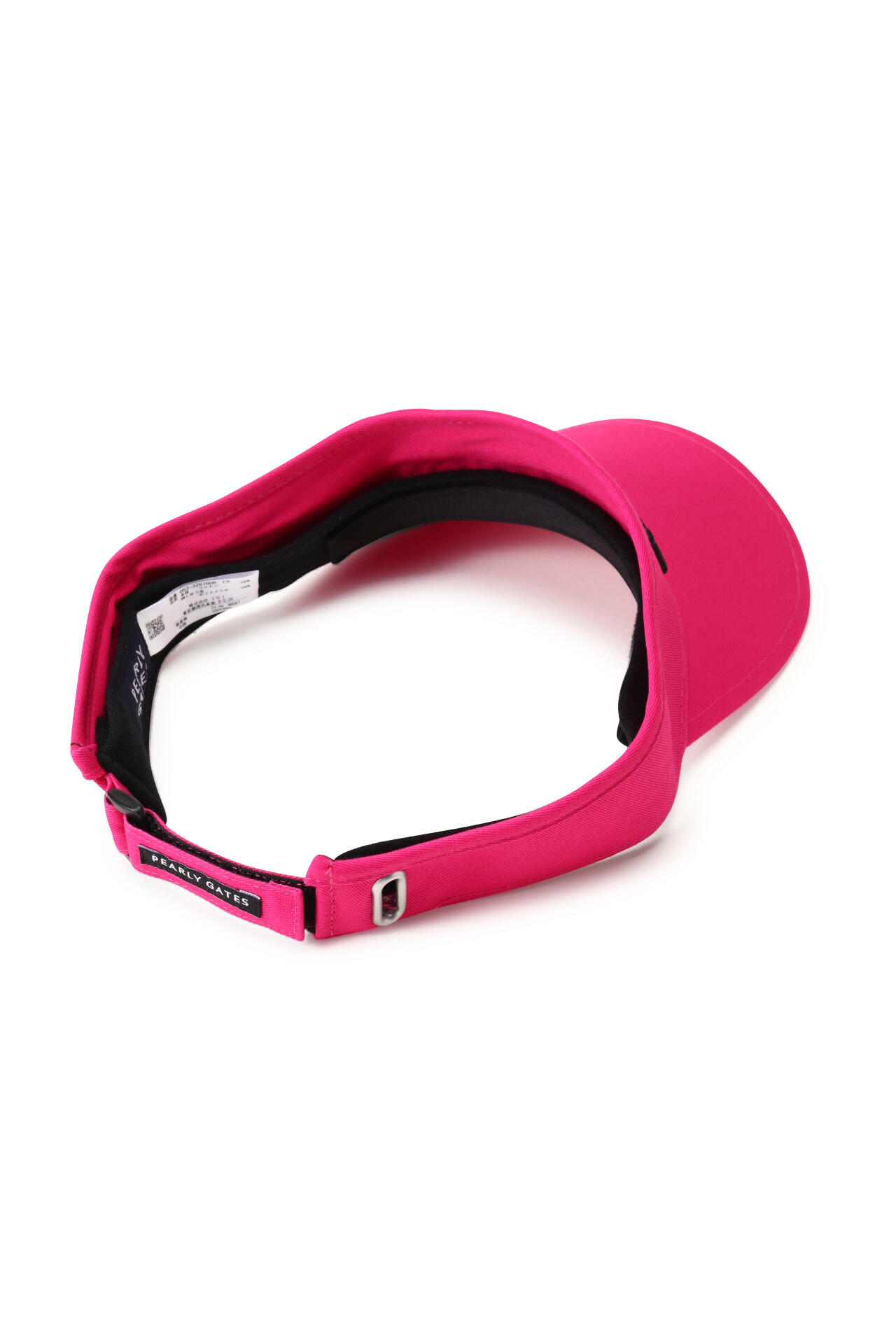 パーリーゲイツ】バイザー ＜ペイントロゴ＞ ＜Pink with BLACK＞ (UNISEX)