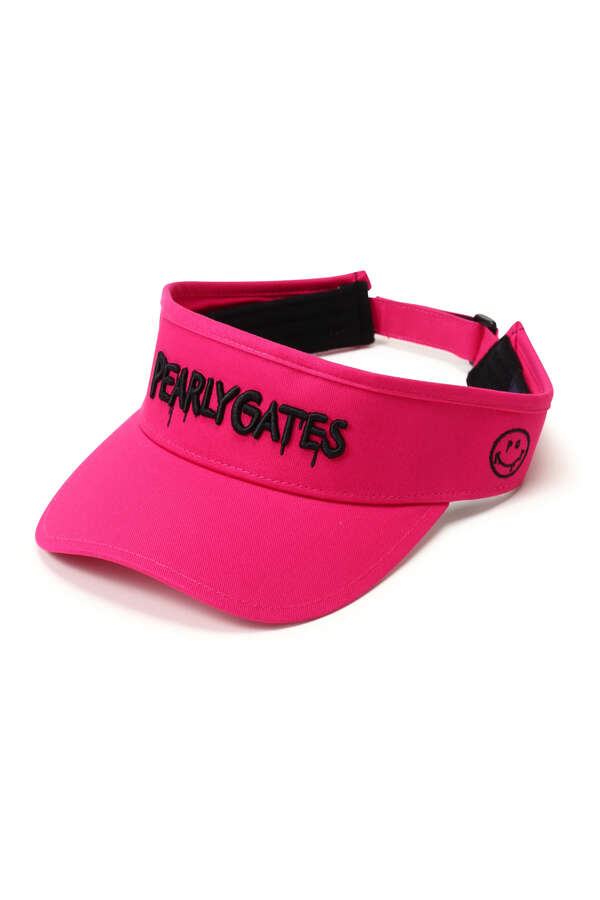 バイザー ＜ペイントロゴ＞ ＜Pink with BLACK＞ (UNISEX)