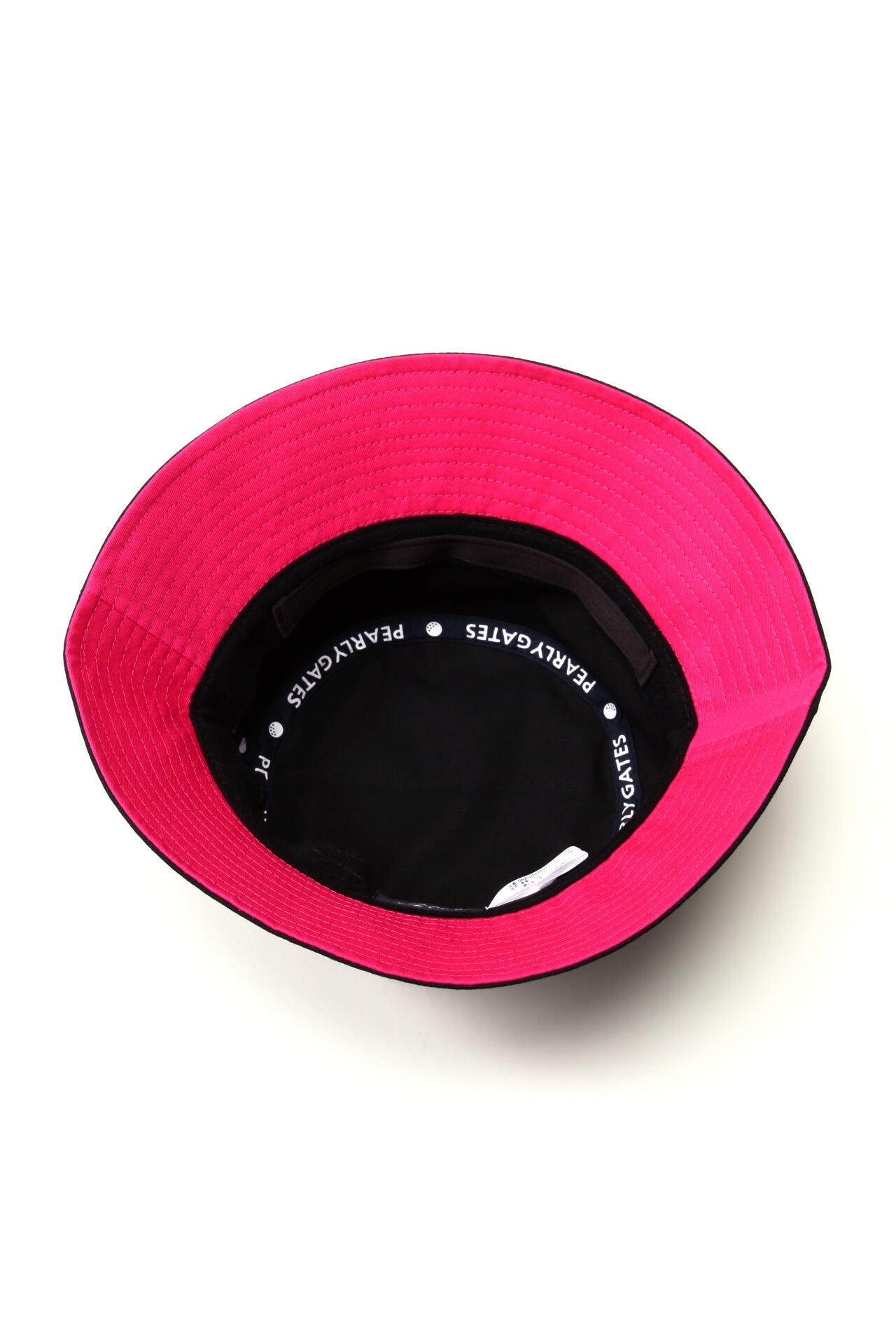 パーリーゲイツ】P-89ロゴ ハット ＜Pink with BLACK＞ (UNISEX)