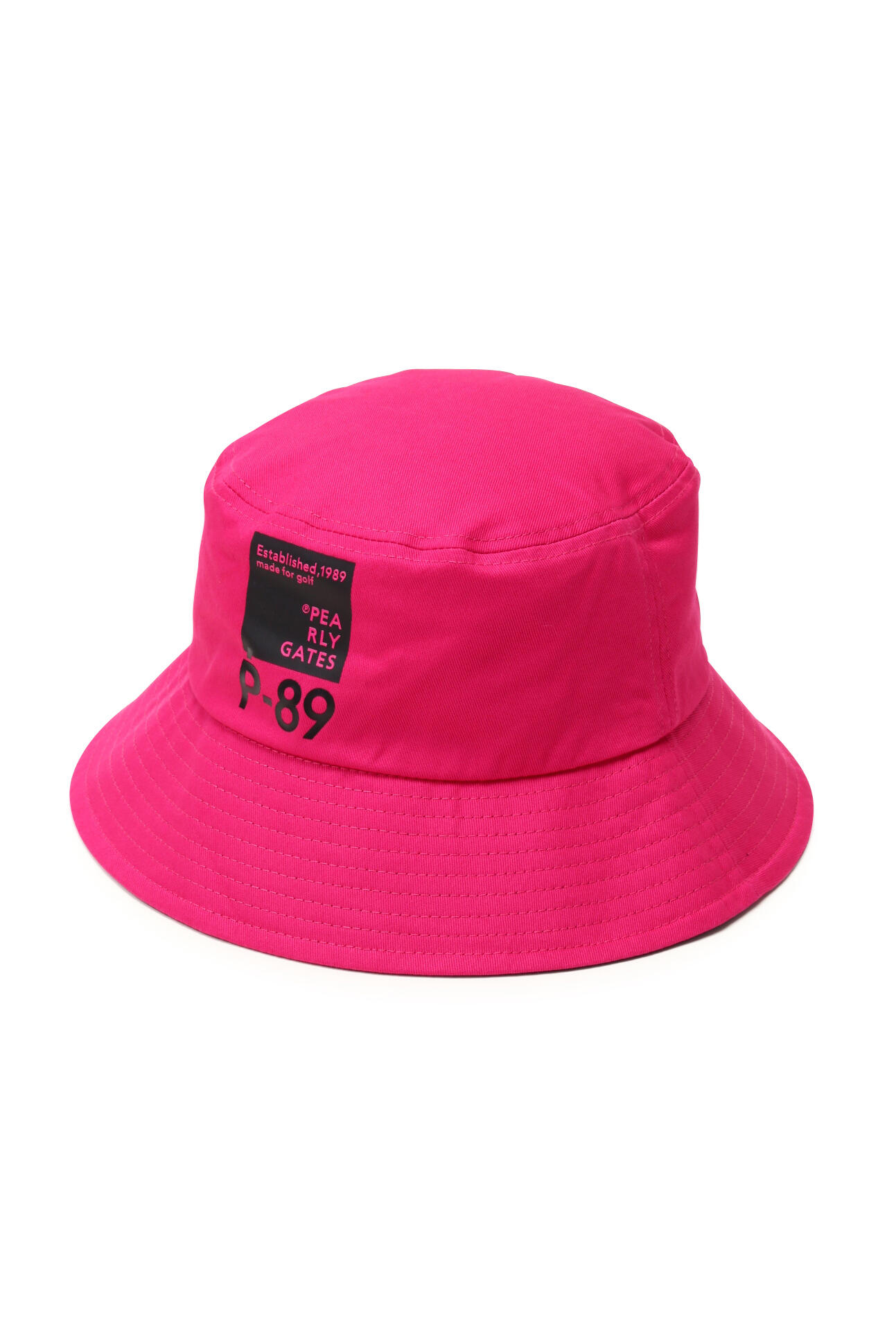 パーリーゲイツ】P-89ロゴ ハット ＜Pink with BLACK＞ (UNISEX)