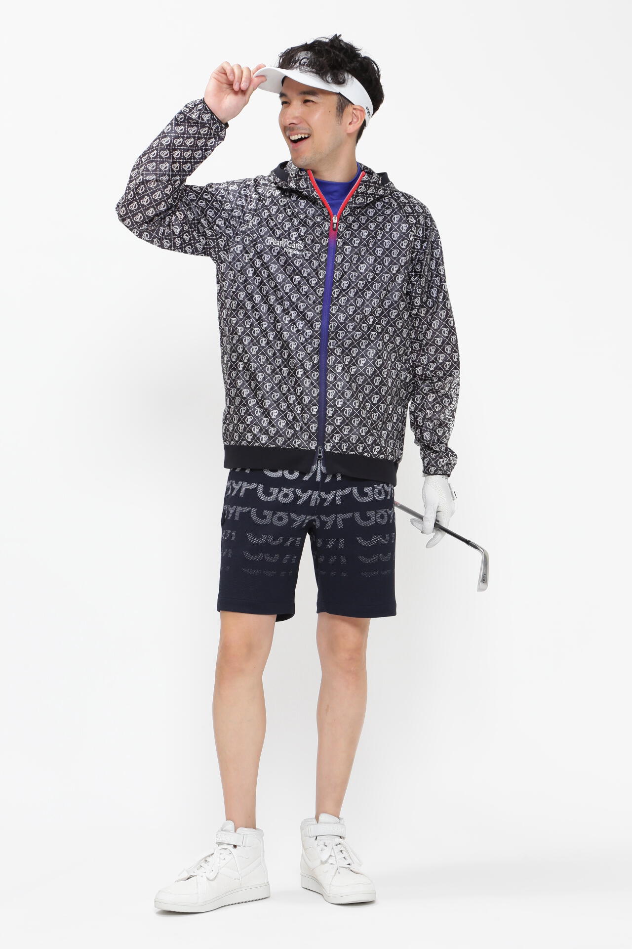 パーリーゲイツ】DIAMOND FUSE PERTEX QUANTUM フルジップフーディ  