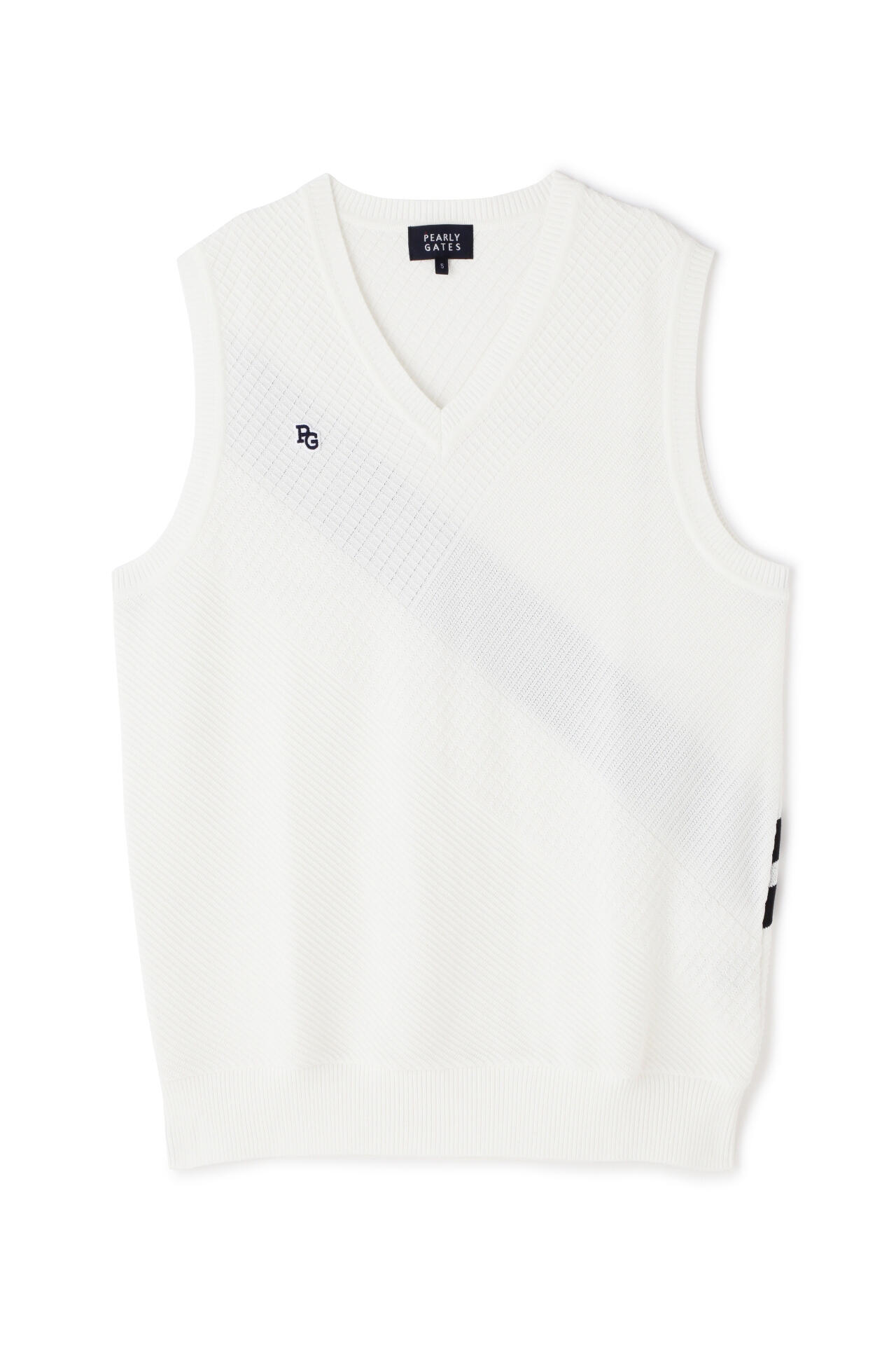 パーリーゲイツ コットンビーム アモッサLS ニットベスト パーリーゲイツ コットンビーム アモッサLS ニットベスト