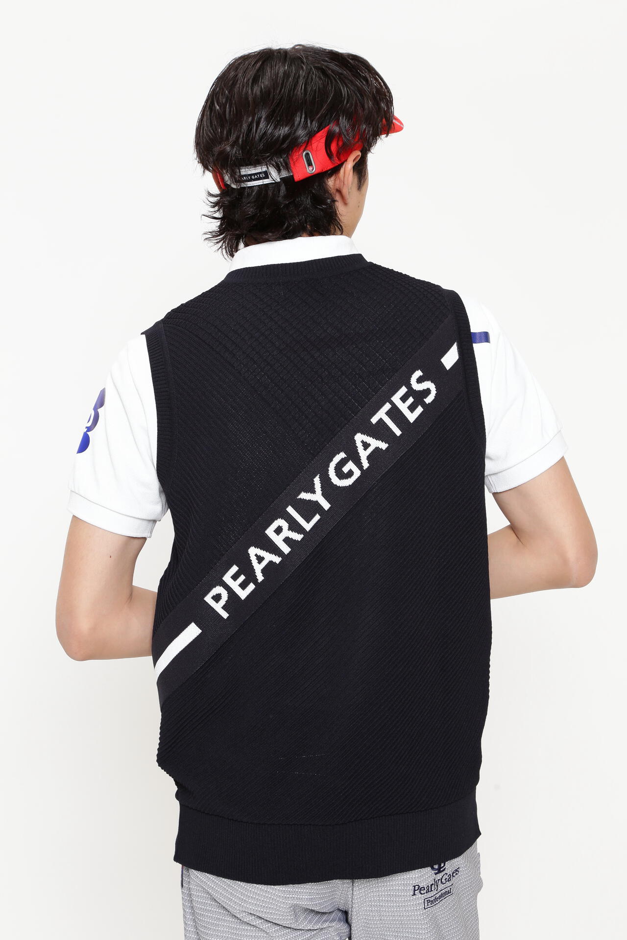 パーリーゲイツ コットンビーム アモッサLS ニットベスト