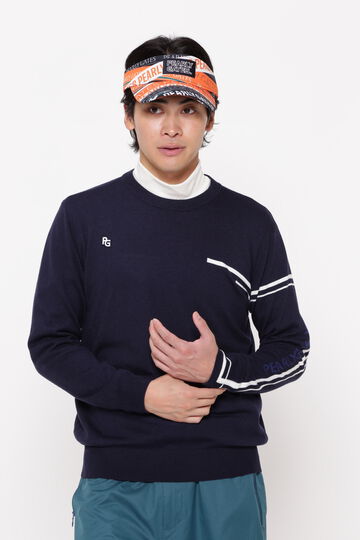 人気パーリーゲイツMOMOKO UEDA インターシャクルーネックニットサイズ0 人気パーリーゲイツMOMOKO UEDA インターシャクルーネックニット