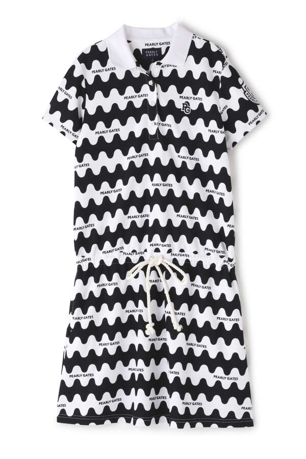 パーリーゲイツ ハニカム 半袖 ポロ ワンピース