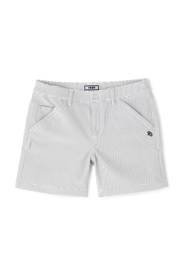 パーリーゲイツ ポリエステル ドビー ストレッチ ショートパンツ ボーダー柄