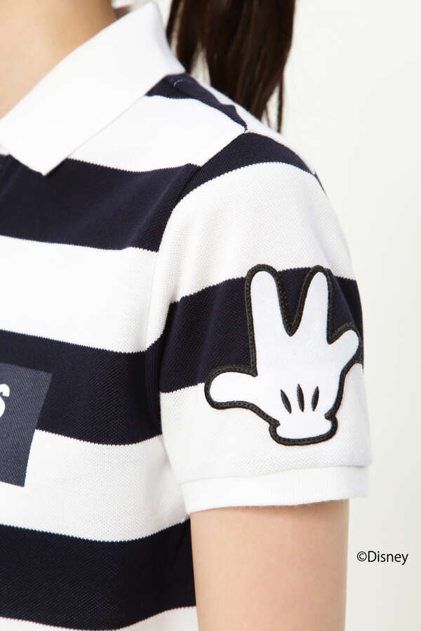 半袖 カノコ ボーダー ポロシャツ <MICKEY SERIES> 半袖 カノコ ボーダー ポロシャツ <MICKEY SERIES>