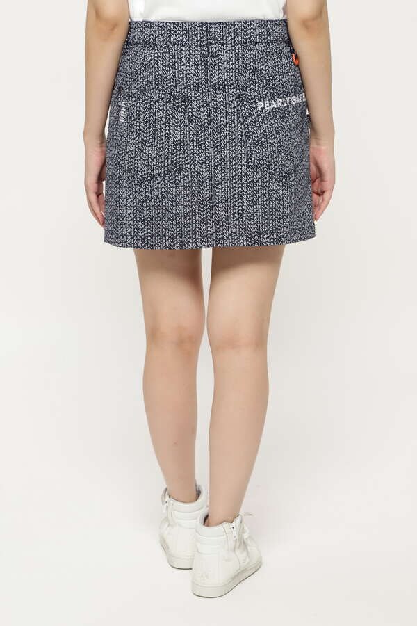 カルゼストレッチ 5ポケットスカート ＜グラデーションロゴ＞