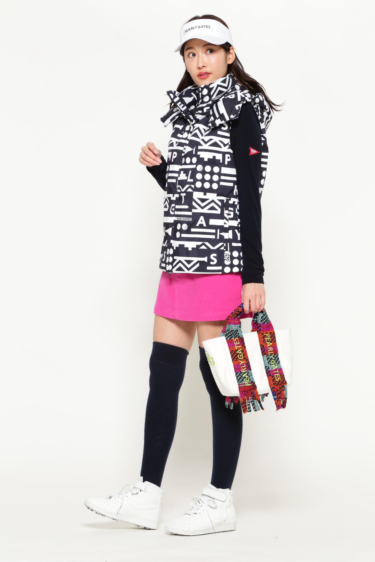 パーリーゲイツ 蓄熱保温 高機能タフレックスブルゾン/5 定価50600円