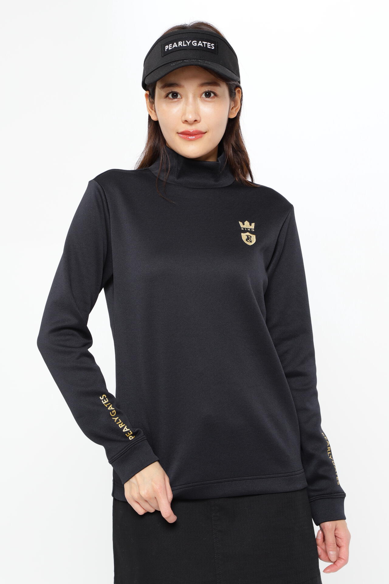 パーリーゲイツ　長袖ハイネックカットソー　新品未使用　サイズM(1) 　正規品 パーリーゲイツ 長袖ハイネックカットソー 新品未使用 サイズM(1) 正規