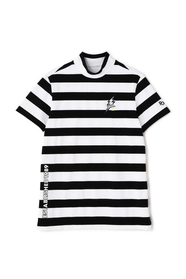 半袖 ボーダー ハイネック カットソー ＜TOKE NICOシリーズ＞